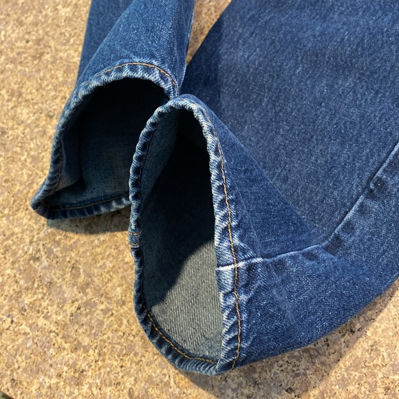 Gap Blue Button Fly Jeans Special Denim Straight Fit Tag Says W32 L30 - Picture 16 of 16